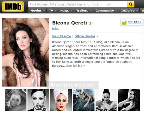 Bleona Qereti, tani zyrtarisht aktore