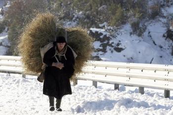 Gruaja shqiptare, foto-lajm tek Reuters