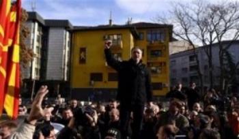 Maqedoni, opozita përdor tone antishqiptare në protestë