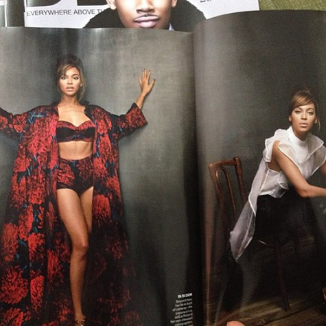 Beyonce në kopertinën e Vogue