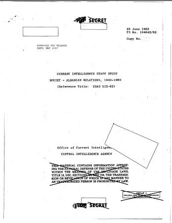 1962, CIA: Moska donte Shehun për lider të partisë