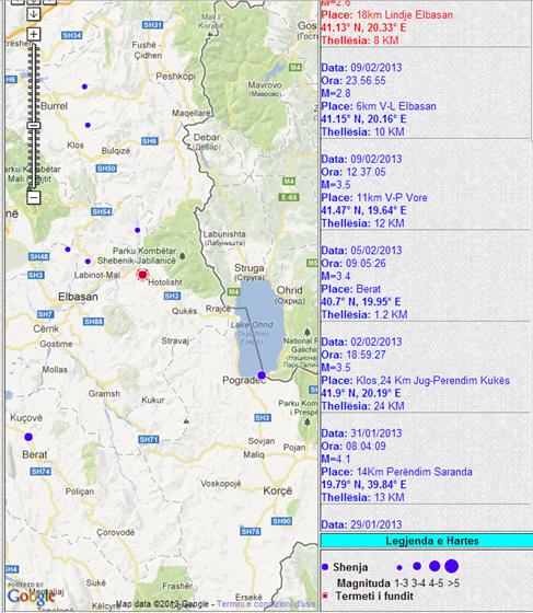 Tërmet i lehtë në zonën e Librazhdit
