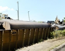 3 vagona të trenit të mallrave dalin nga shinat