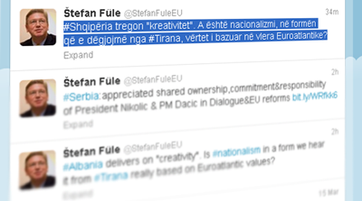 Fyle nga Twitter-i, mesazh për nacionalizmin shqiptar
