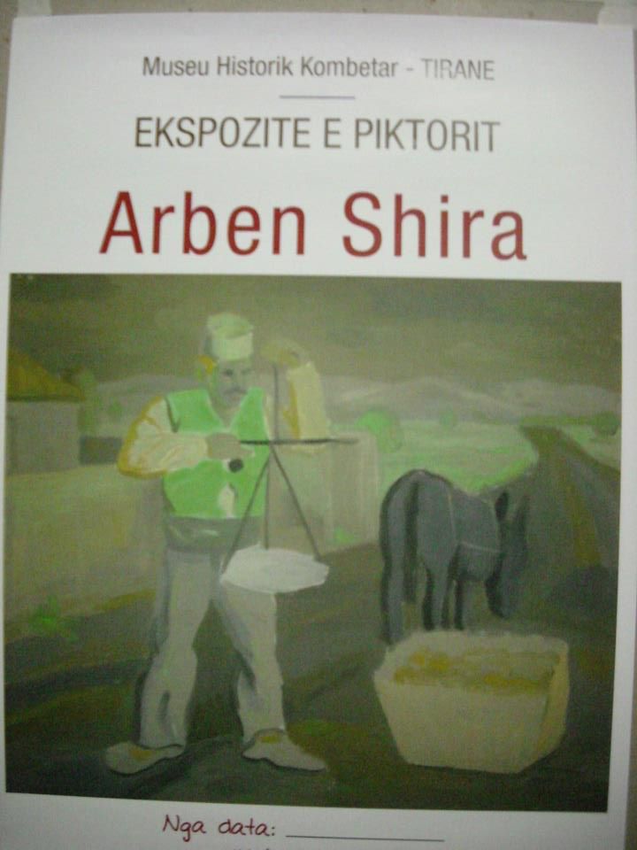 Piktori shijakas Arben Shira, ekspozitë në Tiranë