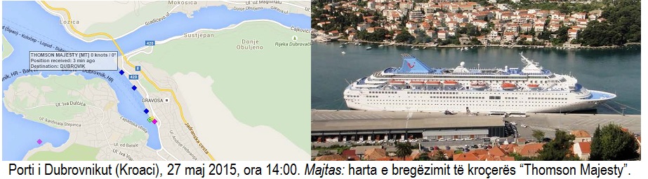 Mbërrin më 28 maj 2015 kroçera “Thomson Majesty” me 1518 udhëtarë