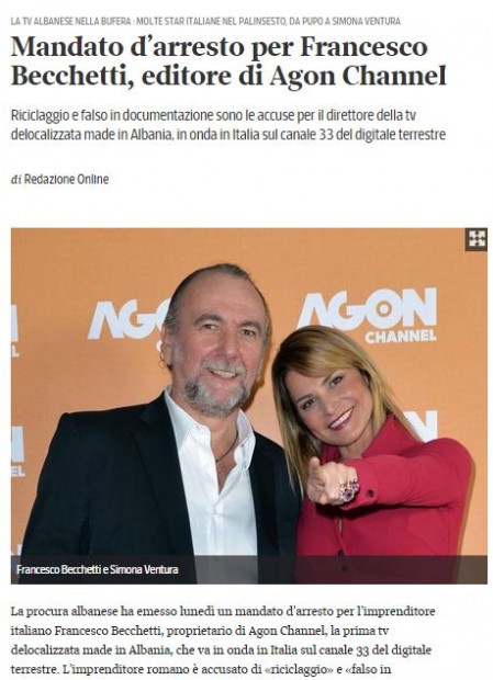 Media italiane: Ja ku shkuan paratë e pista të Becchetti-t