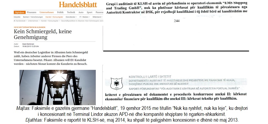 Kur gabon dhe gazeta e madhe gjermane e biznesit kundër APD-së