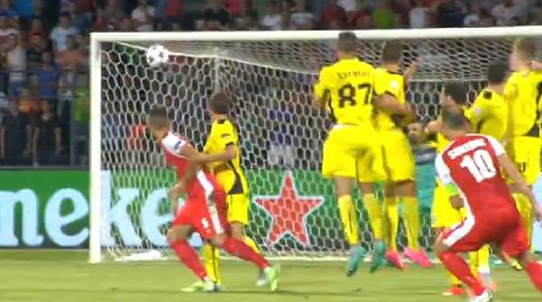 Sfida historike, Skëndërbeu shënon golin e parë ndaj Dinamos së Zagrebit