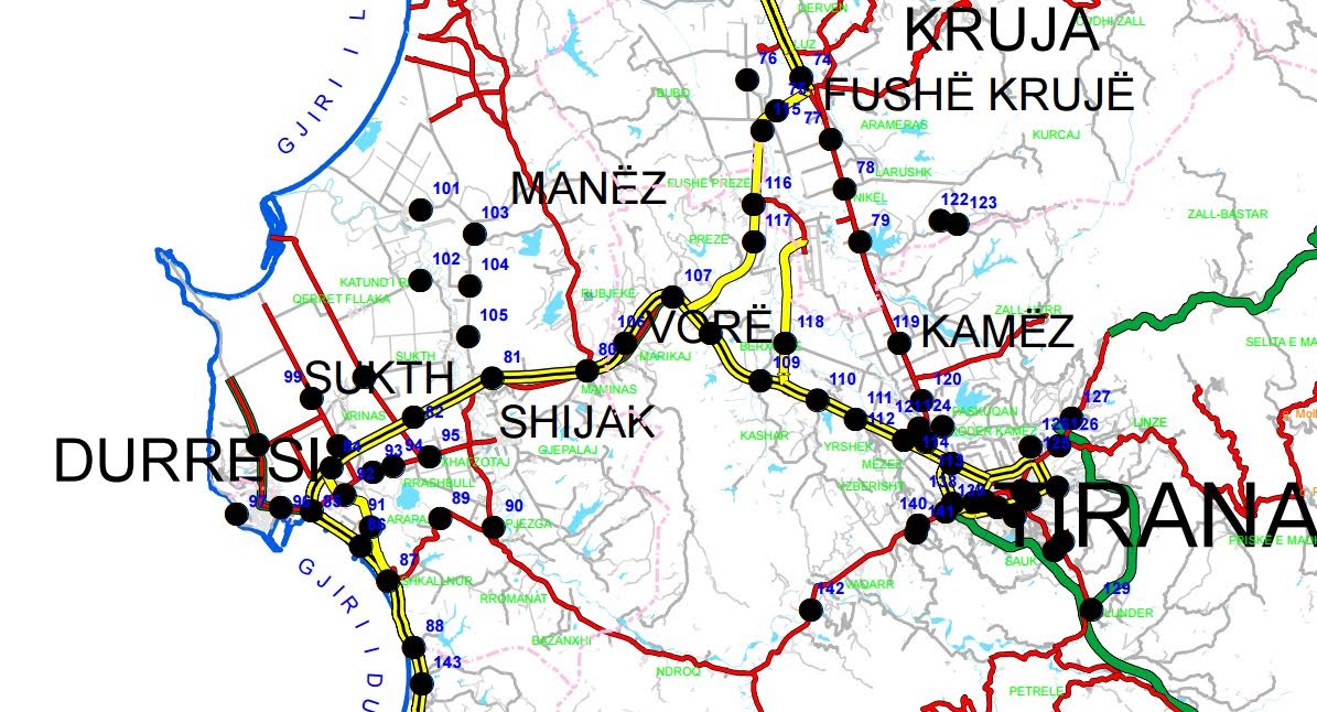 Ja vendet më të rrezikshme për aksidente rrugore në Durrës (Lista)