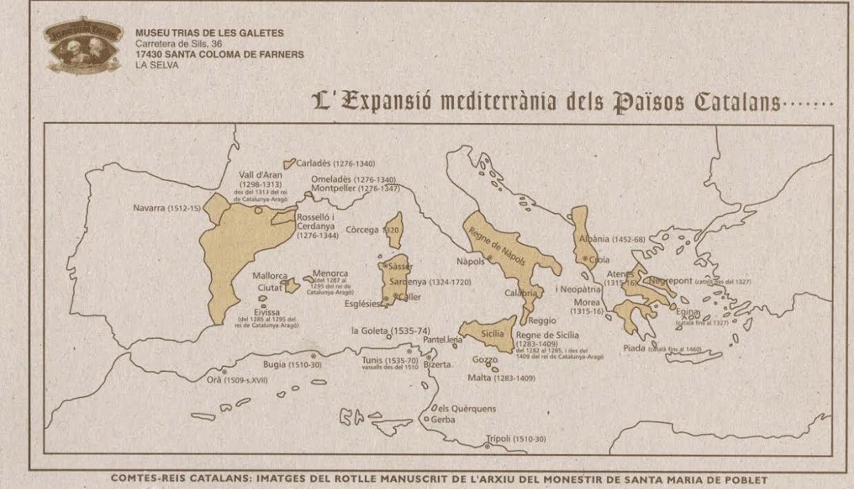 E pabesueshme / Harta: Shqipëria, pjesë e&#8230; Katalonjës në Spanjë!