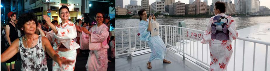 Dy gra shqiptare në Japoni me kimono