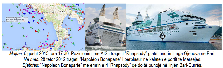 Më 7 gusht trageti “Rhapsody” hyn në linjën Bari-Durrës