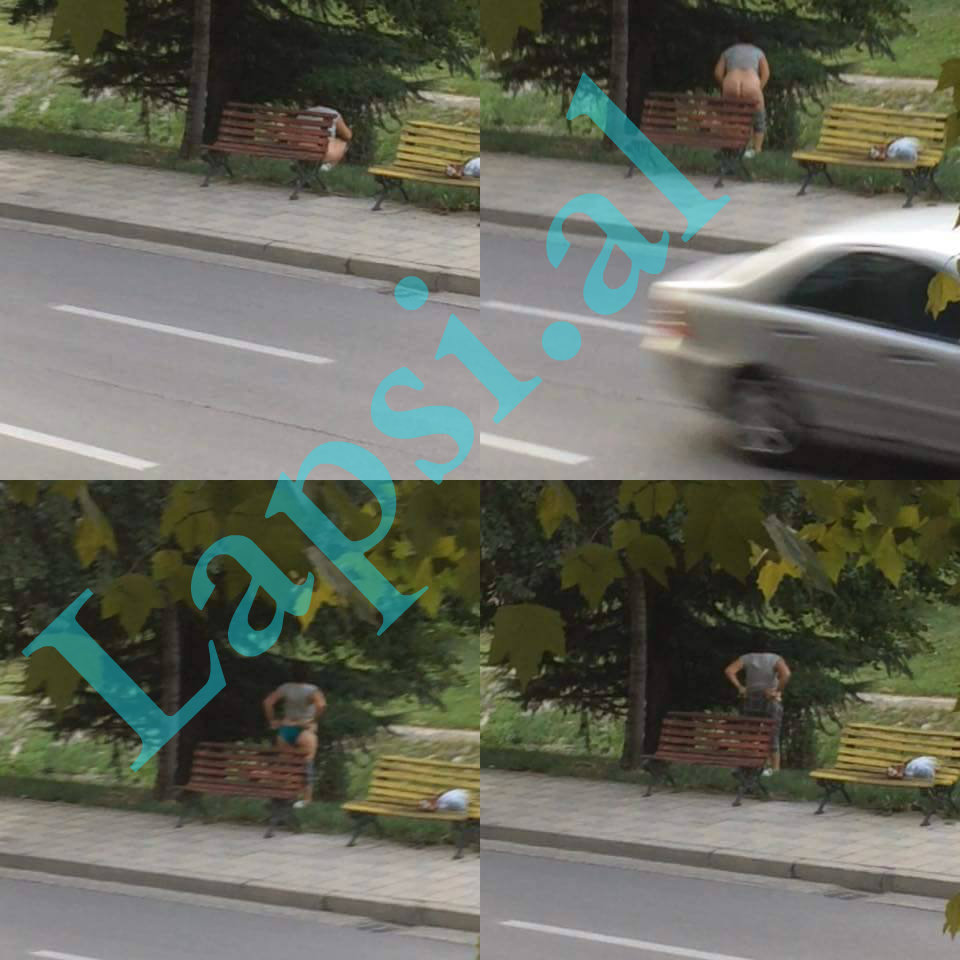 Foto/Kjo mund të ishte femra e parë e gjobitur nga Veliaj për urinim në publik