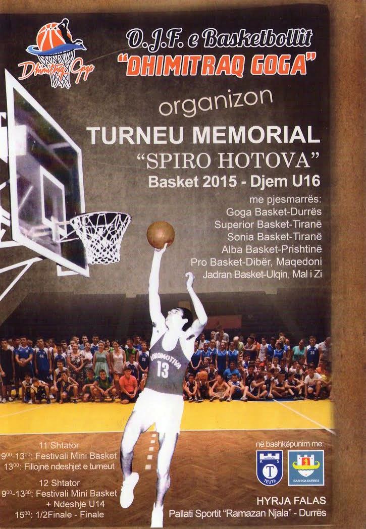 Turneu Memorial “Spiro Hotova” dhe promovimi i traditave të basketbollit durrsak