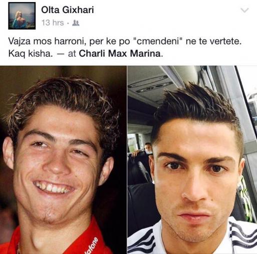 Cristiano Ronaldo i përgjigjet Olta Gixharit?