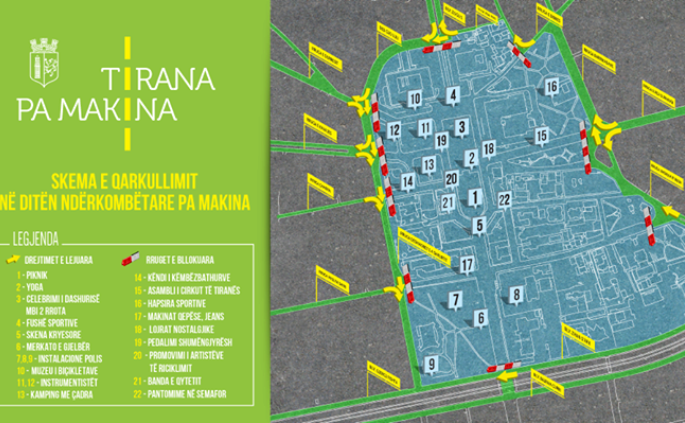 Tirana paralizohet nesër. Bllokohet sheshi “Skënderbej” dhe disa rrugë (lista)