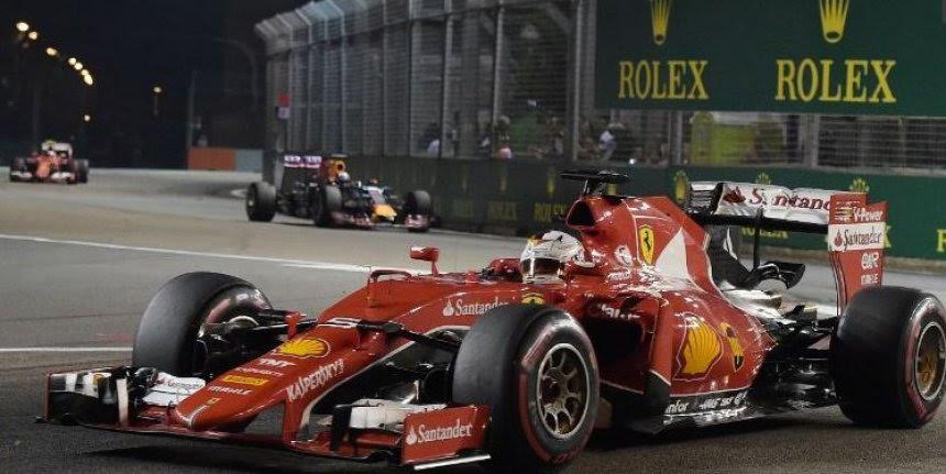 Dominim i Ferrarit, Vettel fiton në Singapor