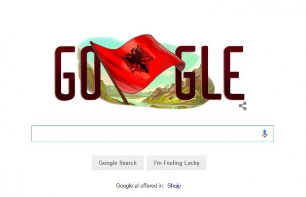 “Google” uron Shqipërinë, vendos flamurin kuqezi