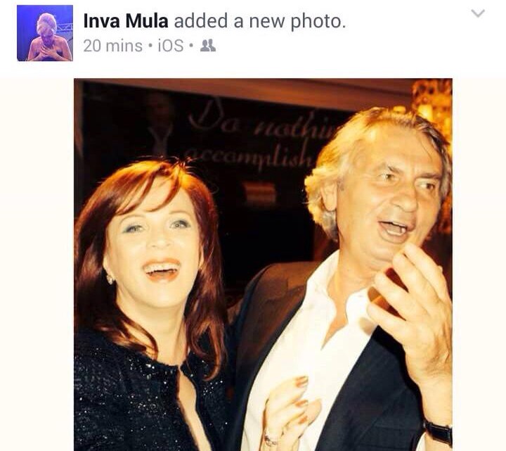 Ndarja e Inva Mulës, sopranoja poston foto duke qeshur me bashkëshortin