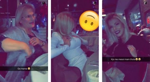 Mamaja mëson Marinën dhe Luanën si të luajnë me gjoksin