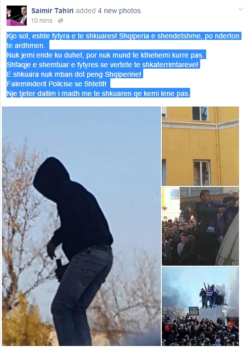 Tahiri: “Kjo është fytyra e të shkuarës”