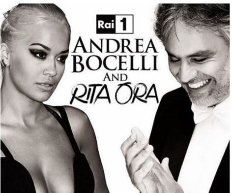 Rita Ora e ftuar në koncertin e Andrea Bocellit