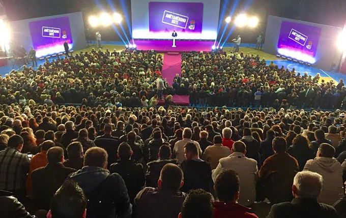 PS, Rama në Korçë, fushatë e ethshme anëtarësimesh