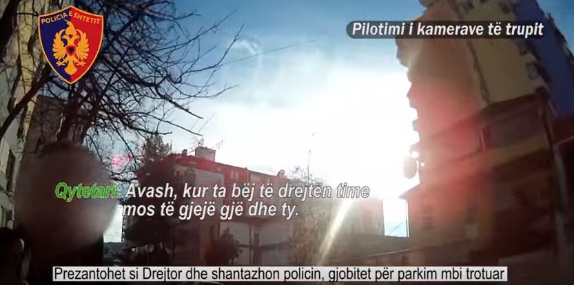 Video/ Drejtori shantazhon policin për gjobën: Mos të të gjejë gjë edhe ty