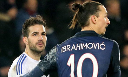 Sherr Ibra-Fabregas pas ndeshjes PSG-Chelsea