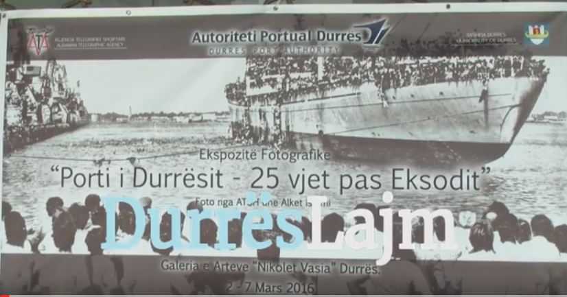 Çelet fotoekspozita “Porti i Durrësit – 25 vjet pas eksodit 1991” (Video)