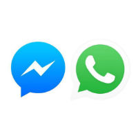 Messenger dhe WhatsApp rekord mesazhesh në ditë