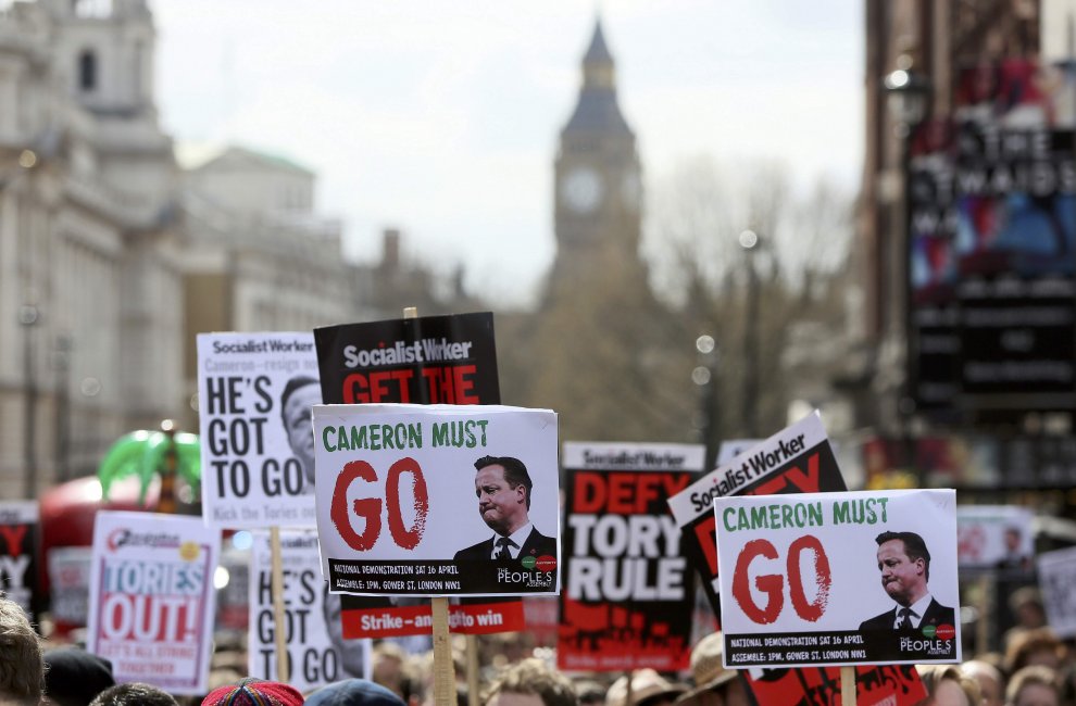 “Panama Papers”, protesta masive në Britani, kërkojnë dorëheqjen e Cameron-it