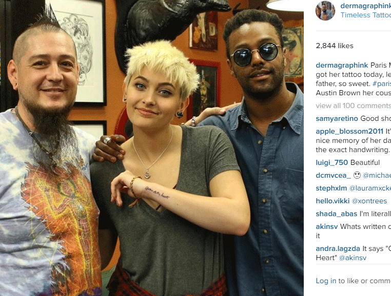 “Mbretëreshë e zemrës sime”, tatuazhi  dedikuar Michael Jackson