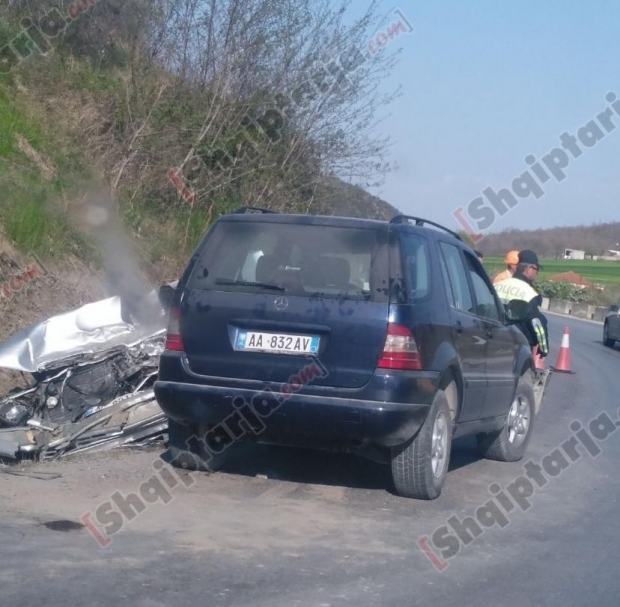 Benz-i përplaset me fuoristradën, 4 të plagosur