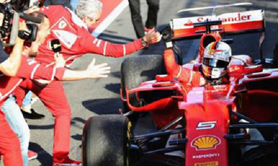 43 triumfe në karrierë, Vettel: Fitorja është për të gjithë Ferrarin