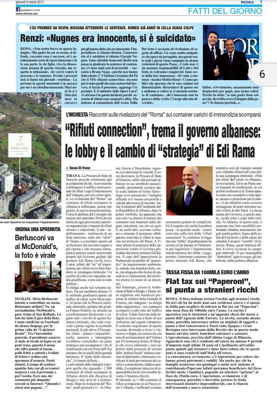 Mediet italiane: Prokuroria e Durrësit ka nisur hetimet me shpejtësi, mbetjet shkundin qeverinë shqiptare