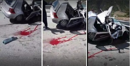 Aksident i përgjakshëm rrugor, makina përplaset me kamionin