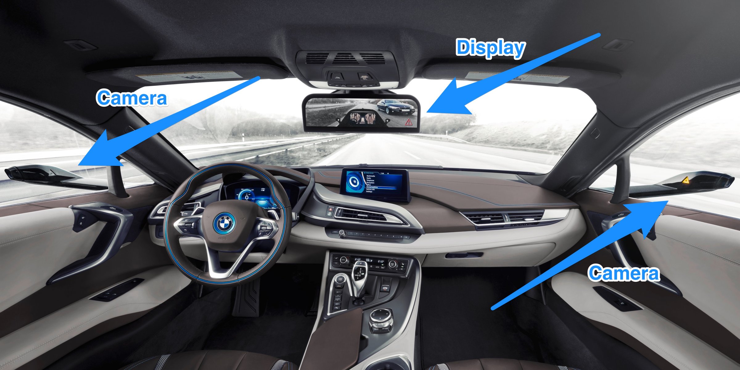 BMW dizenjon makinën pa pasqyra (FOTO)