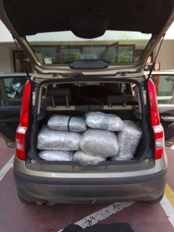 120 kg drogë në makinë, arrestohet shqiptari (FOTO)