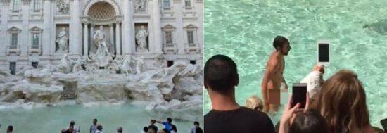 Një i ri shokon italianët dhe turistët me veprimin e tij (FOTO)