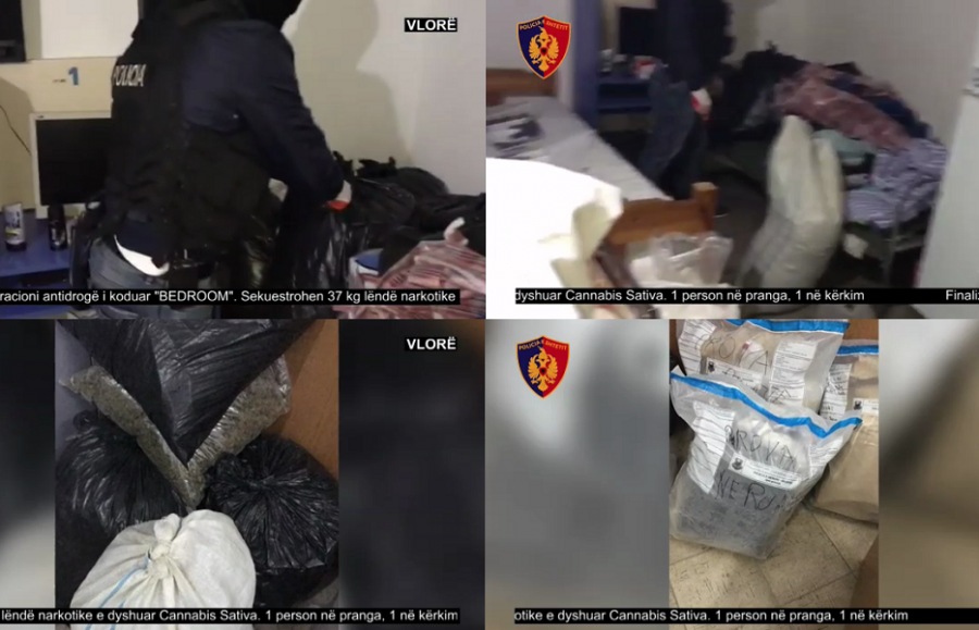 Iu gjet 37 kg drogë në shtëpi, arrestohet 20-vjeçari
