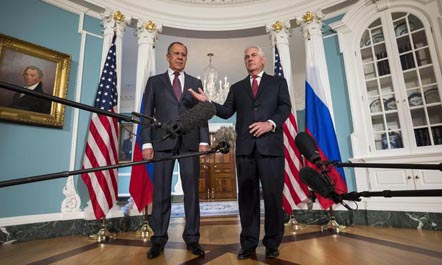 Tillerson pret Lavrov në Departamentin e Shtetit
