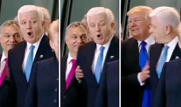 E pabesueshme, Trump shtyn me forcë kryeministrin e Malit të Zi (VIDEO)