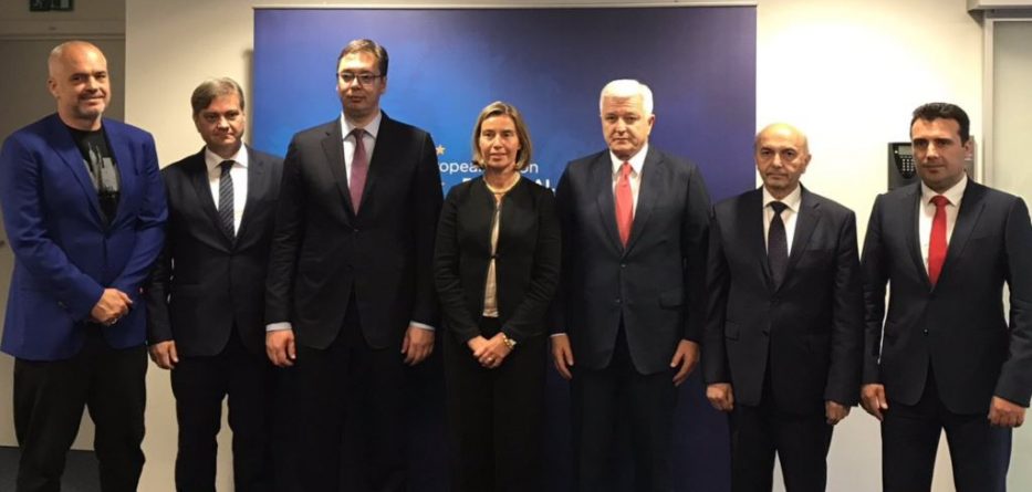 Mogherini, darkë pune me kryeministrat e vendeve të Ballkanit Perëndimor