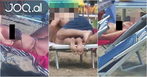 Plas në plazh, vajzat dalin topless (FOTO)