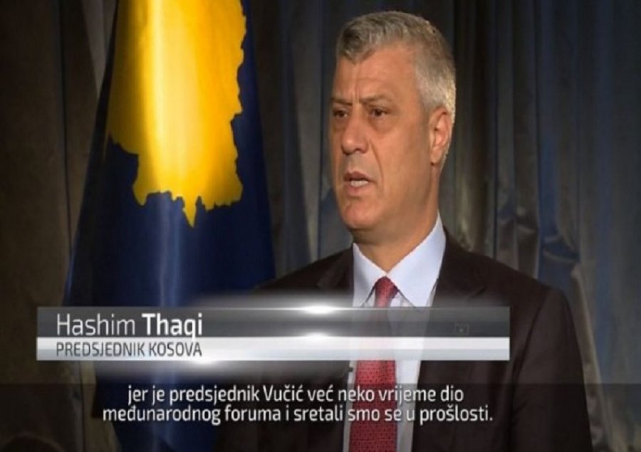 Presidenti Thaçi flet shqip në televizionin serb