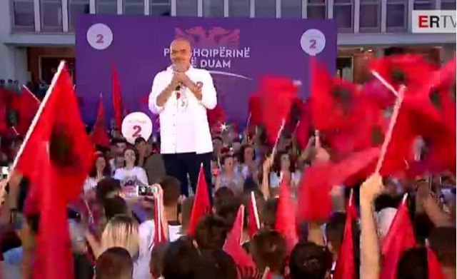 LIVE/ Rama: Të dielën Durrësi, Shijaku, Kruja do të na japin votën (VIDEO)