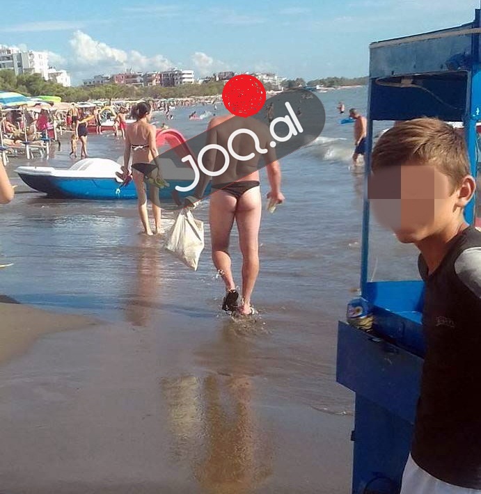 Burri i tërbon të gjithë në plazh, shihni si ka dalë (FOTO)