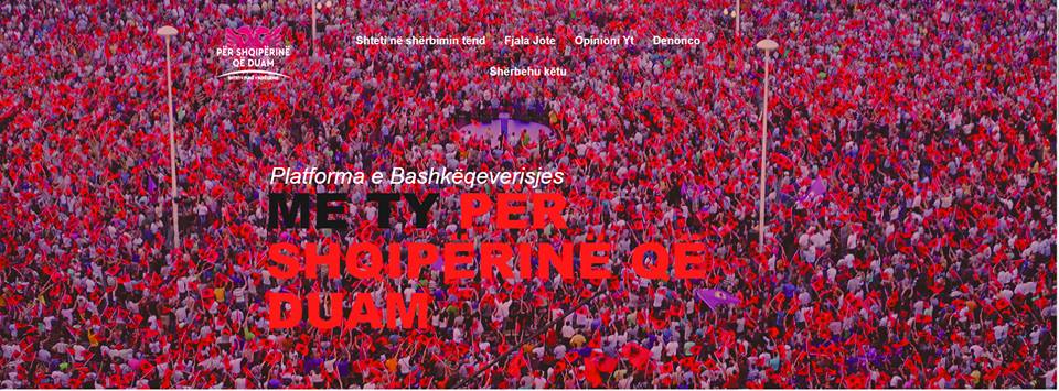 Rama publikon platformën “Me Ty Për Shqipërinë Që Duam”